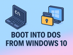 how to boot into dos from windows 10