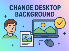 how to change my desktop background