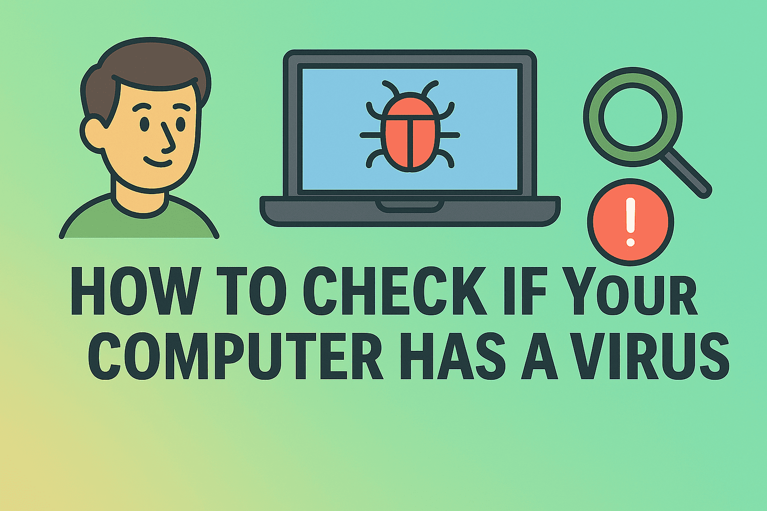 how to check if your computer has a virus