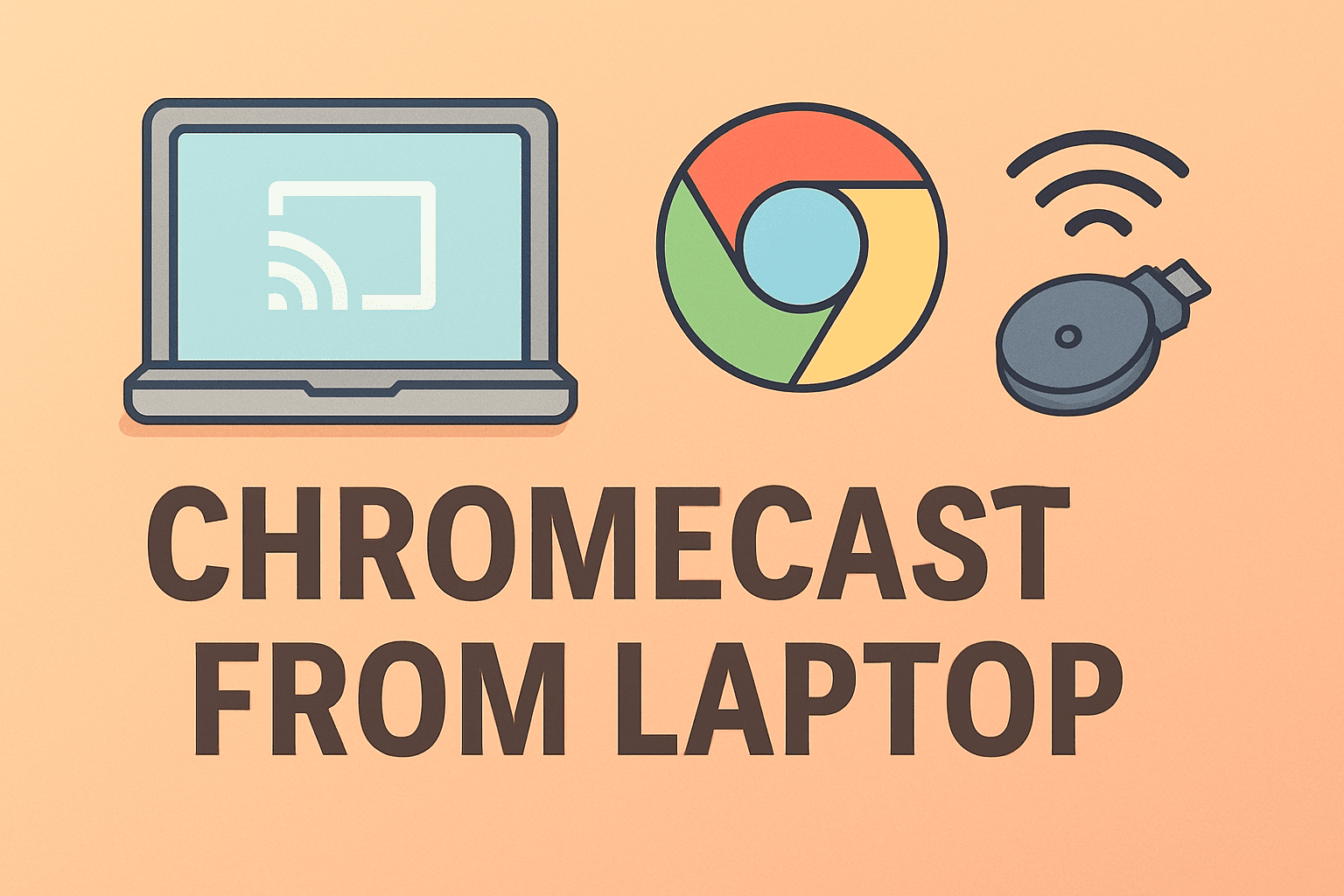 how to chromecast from laptop