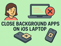 how to close device running in background ios laptop