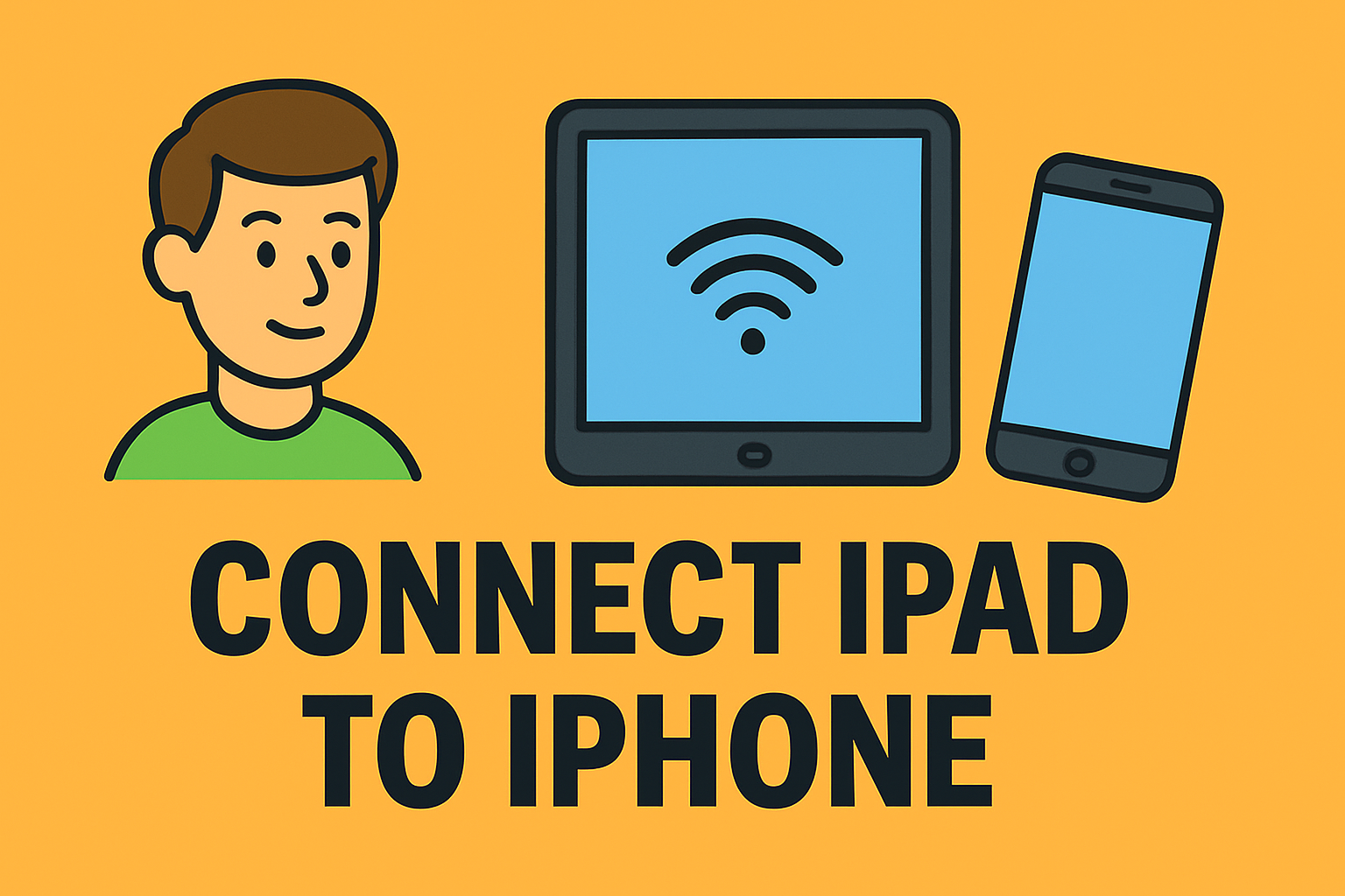 how to connect ipad to iphone