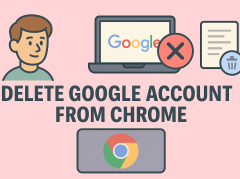 how to delete google account from chrome