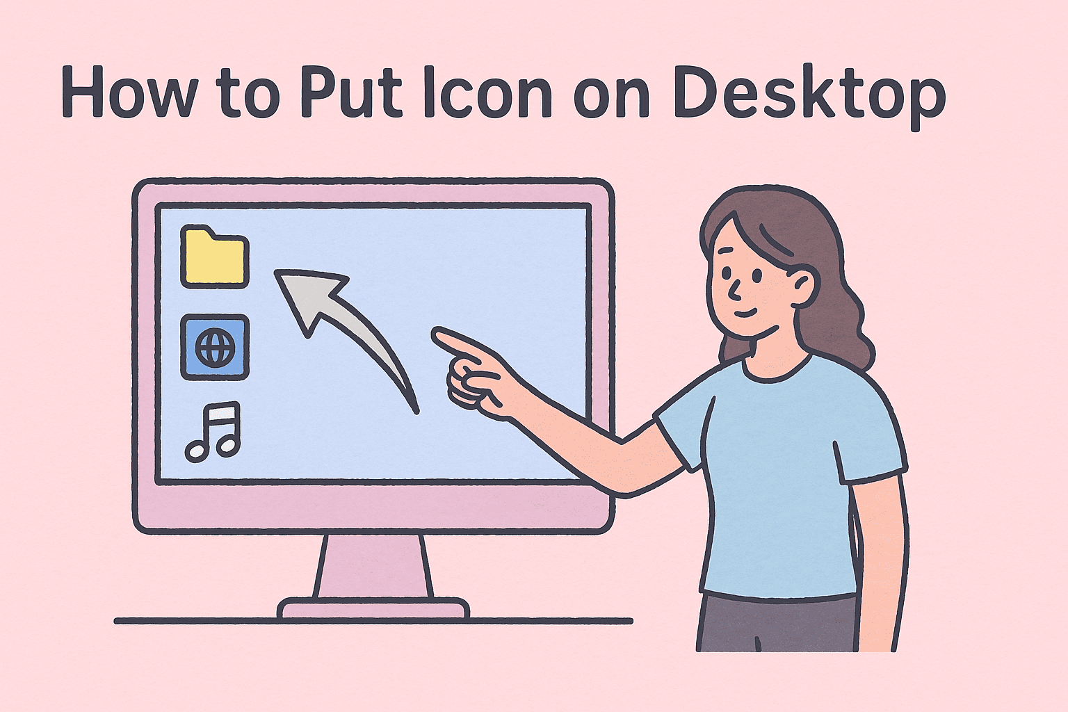 how to put icon on desktop