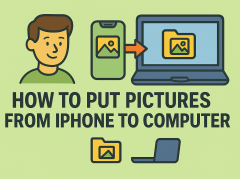 how to put pictures from iphone to computer