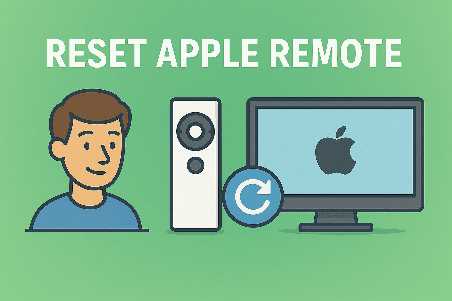 how to reset apple remote