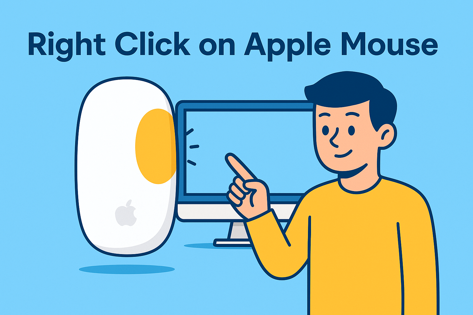 how to right click on apple mouse