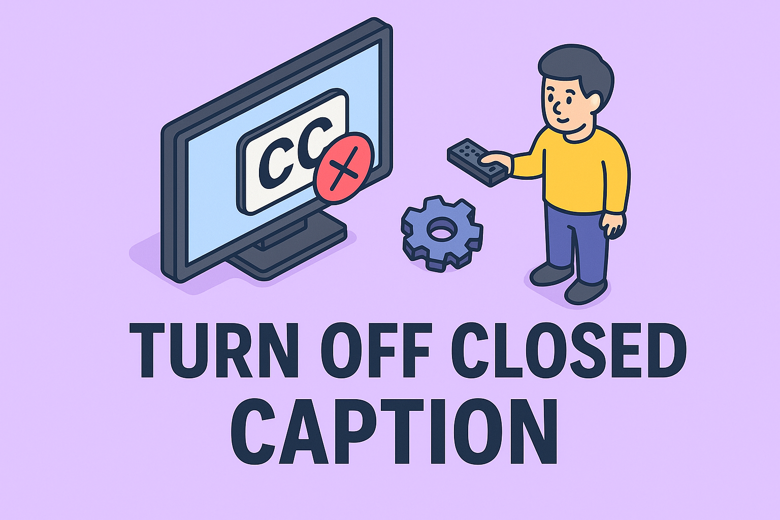 how to turn off closed caption