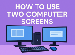 how to use two computer screens