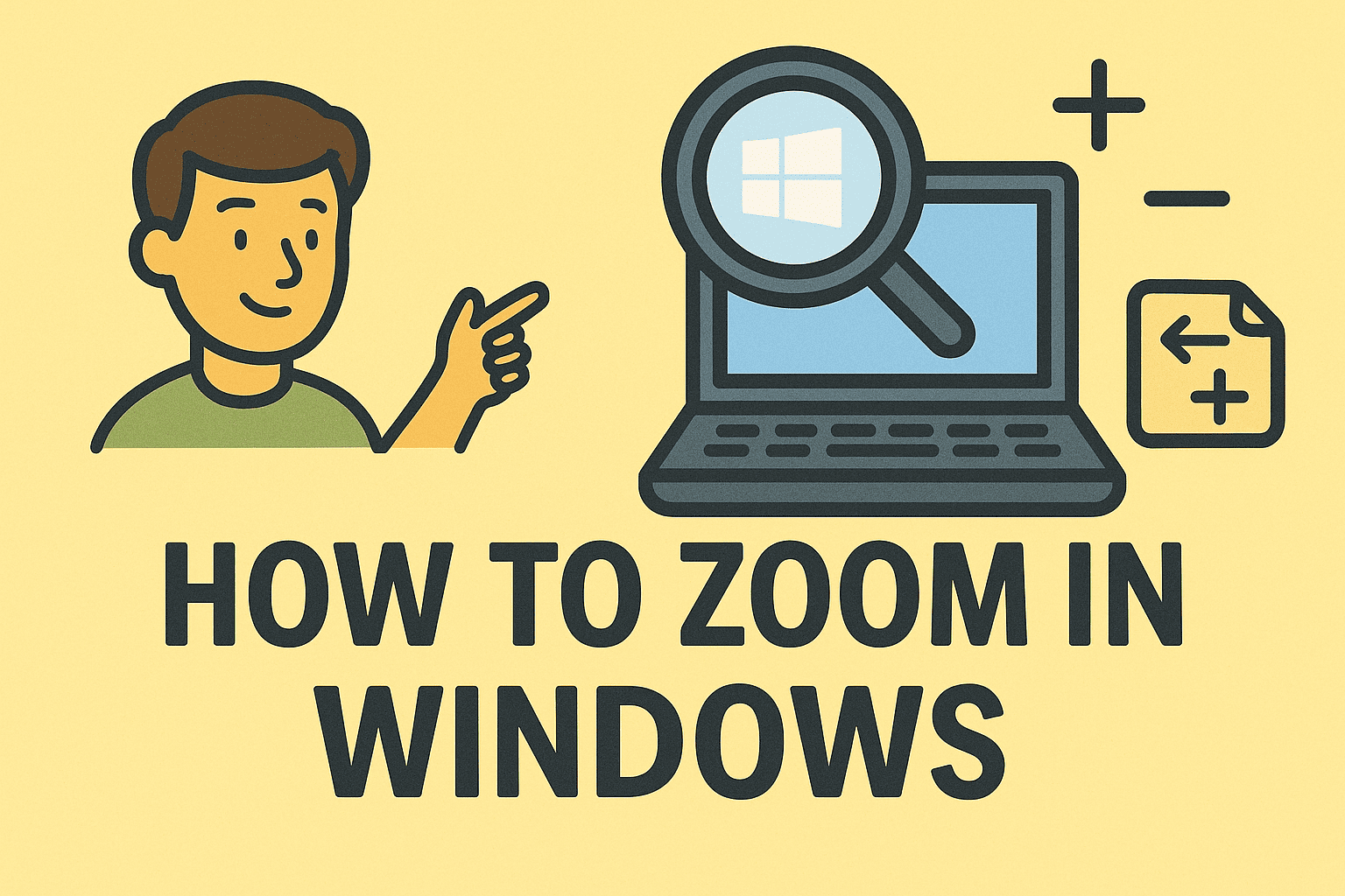 how to zoom in windows