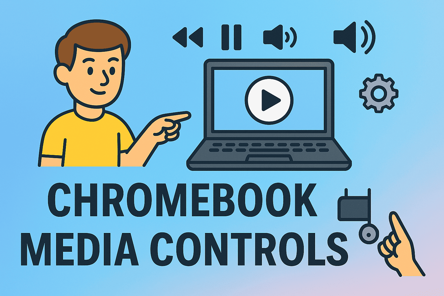 where are media controls on chromebook