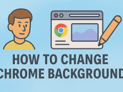 how to change chrome background