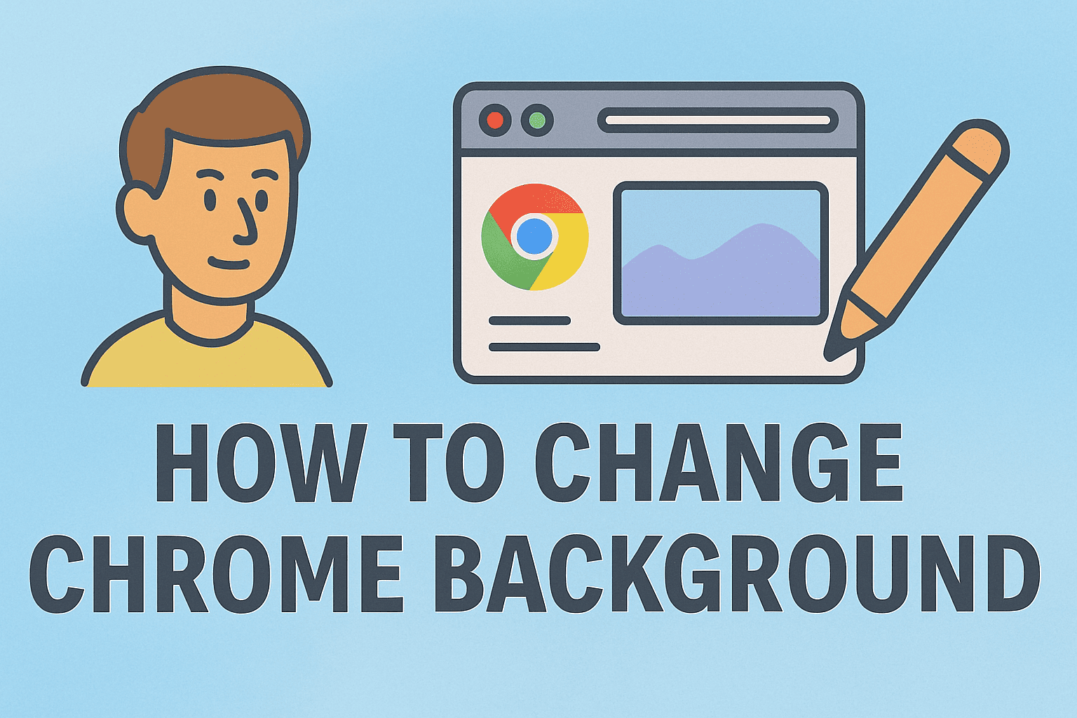 how to change chrome background
