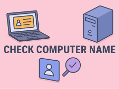 how to check computer name