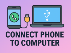 how to connect phone to computer