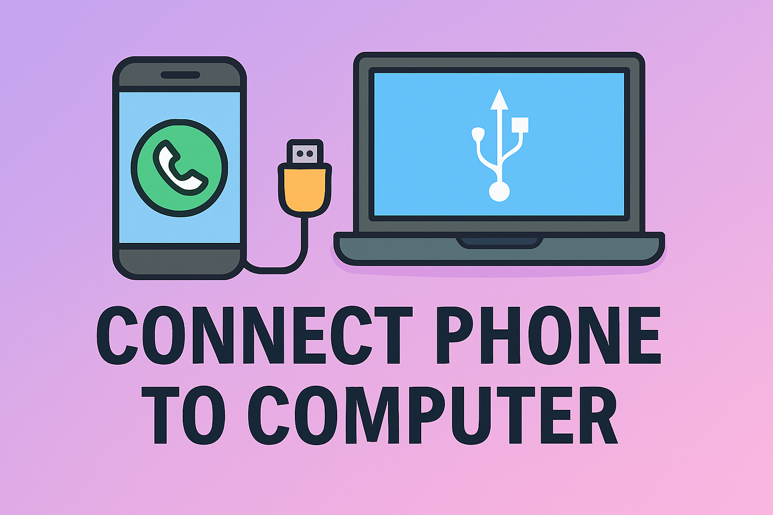 how to connect phone to computer