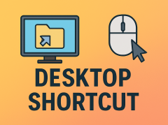 how to create a desktop shortcut for a website
