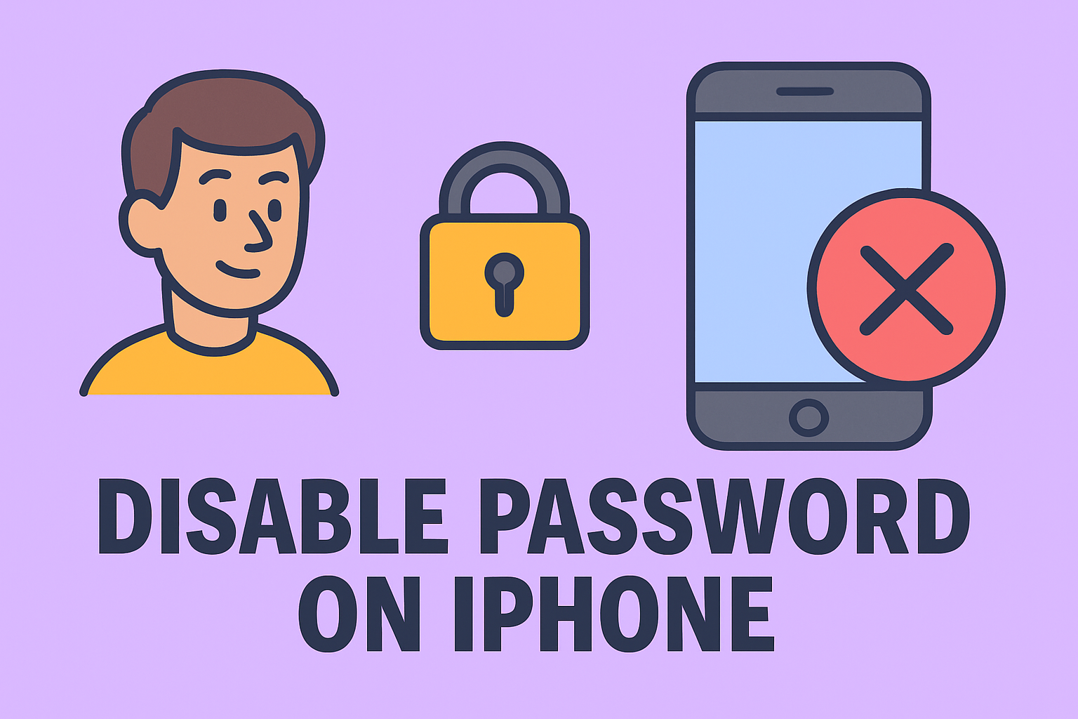 how to disable password on iphone