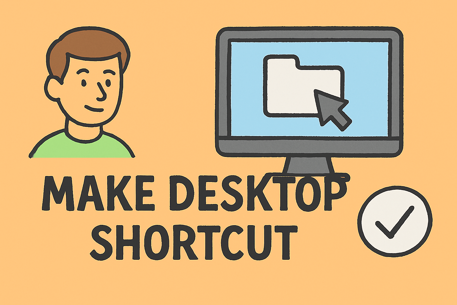 how to make shortcut on desktop