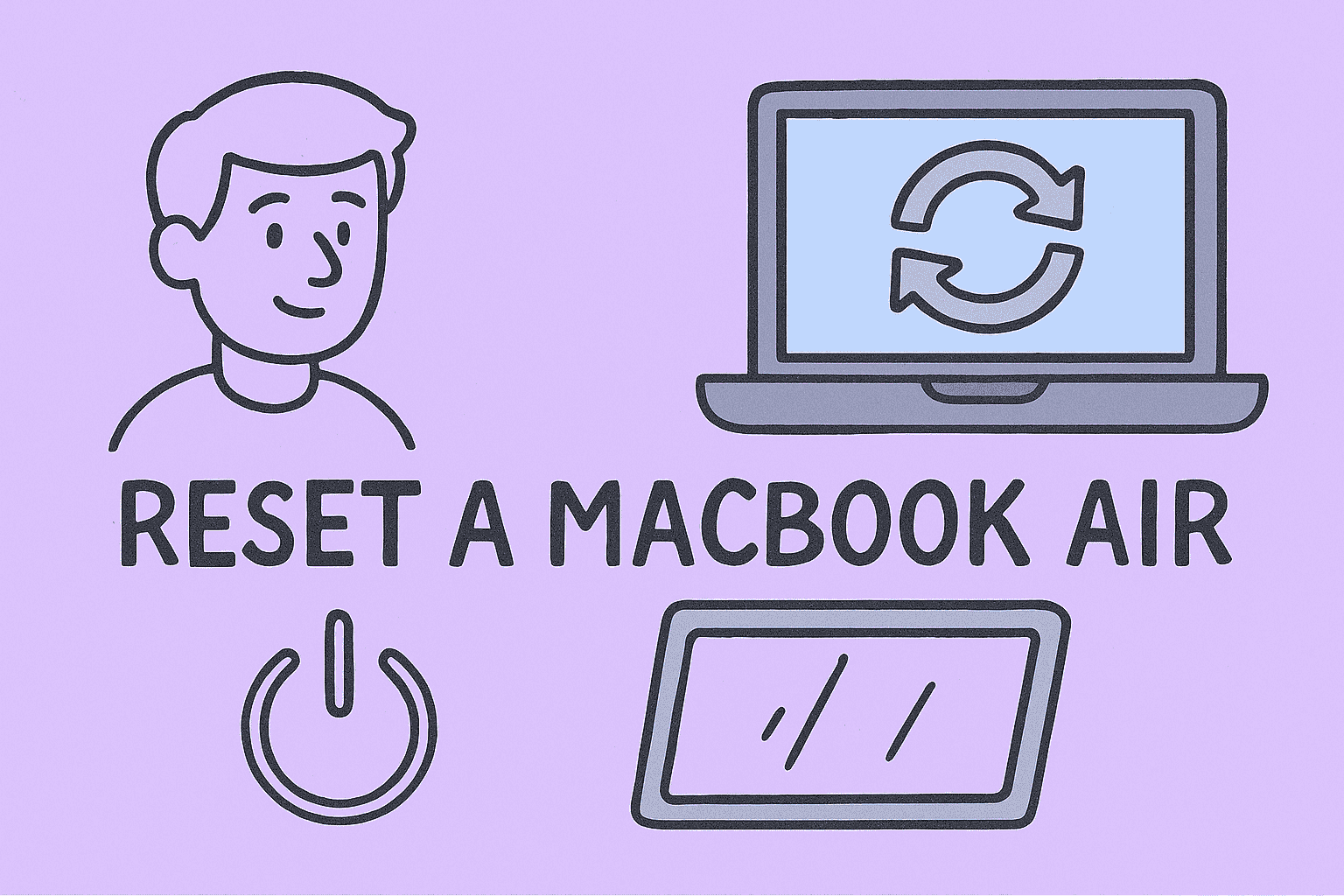 how to reset a macbook air