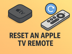 how to reset an apple tv remote