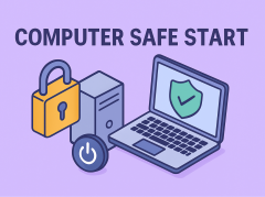 how to safe start a computer