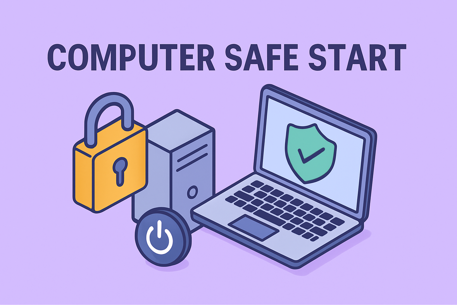 how to safe start a computer