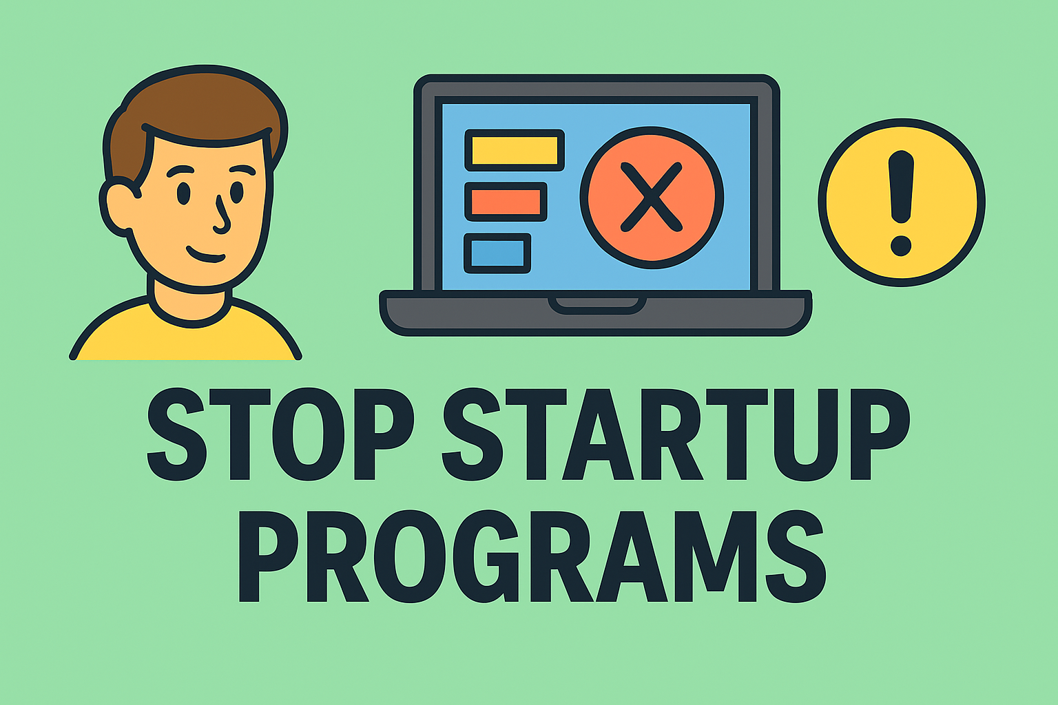how to stop programs from running at startup