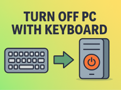 how to turn off pc with keyboard