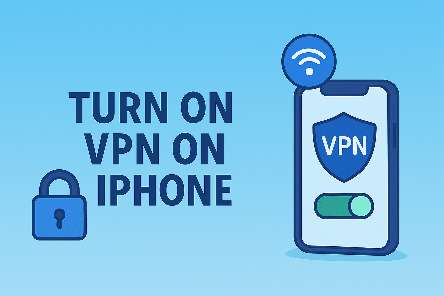 how to turn on vpn on iphone