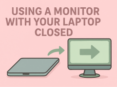 how to use monitor with laptop closed