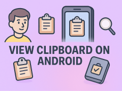 how to view clipboard on android