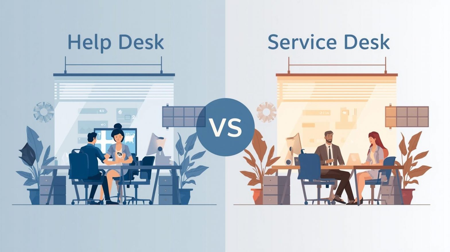 help desk vs service desk