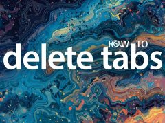 how to delete tabs