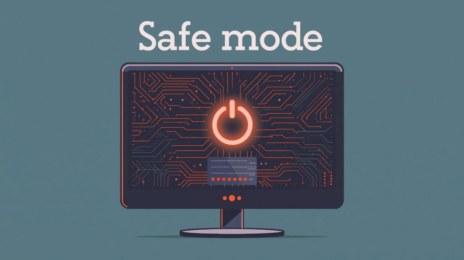 how to turn on computer in safe mode
