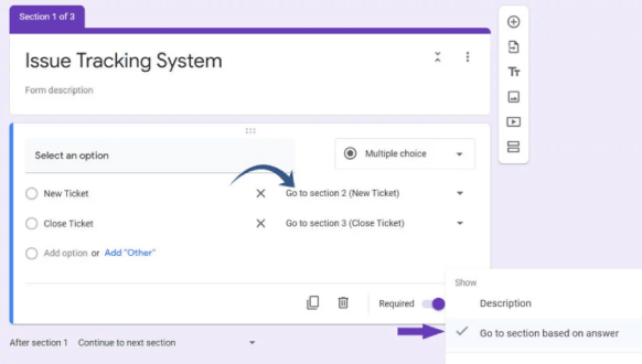 Google Forms Ticket System