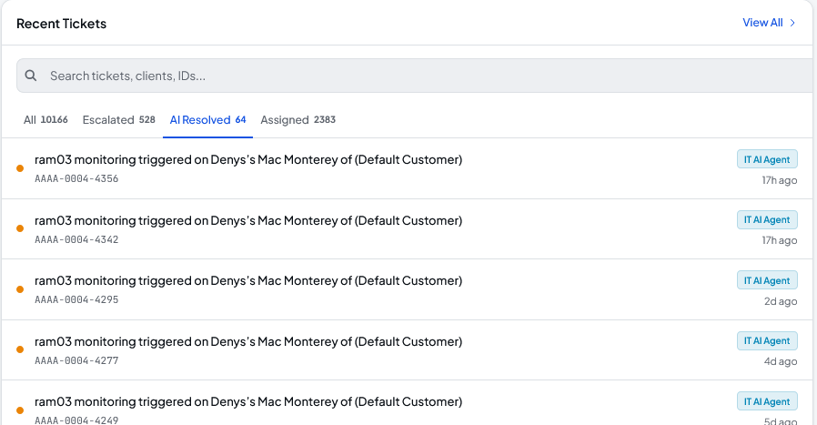 Act — automated remediation