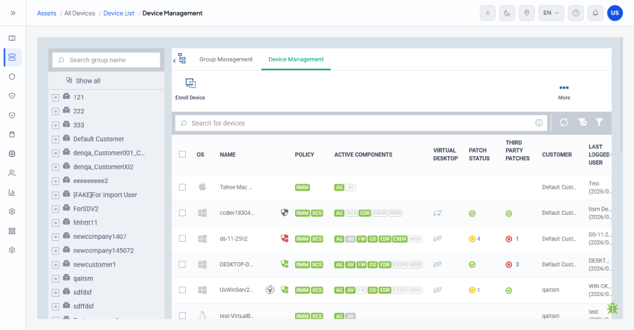 Sense — real-time RMM monitoring
