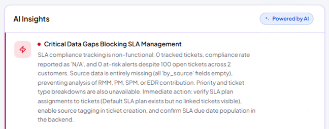 AI Playbooks and SLA Dashboard retaining history for next time